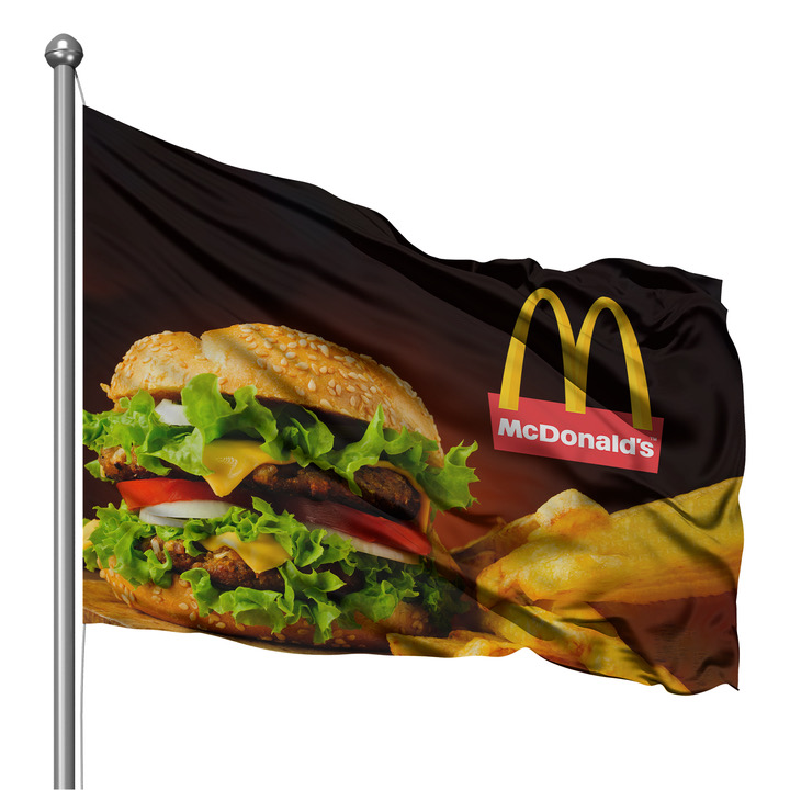 Double-Sided Polyester Flag - 2' x 3'
